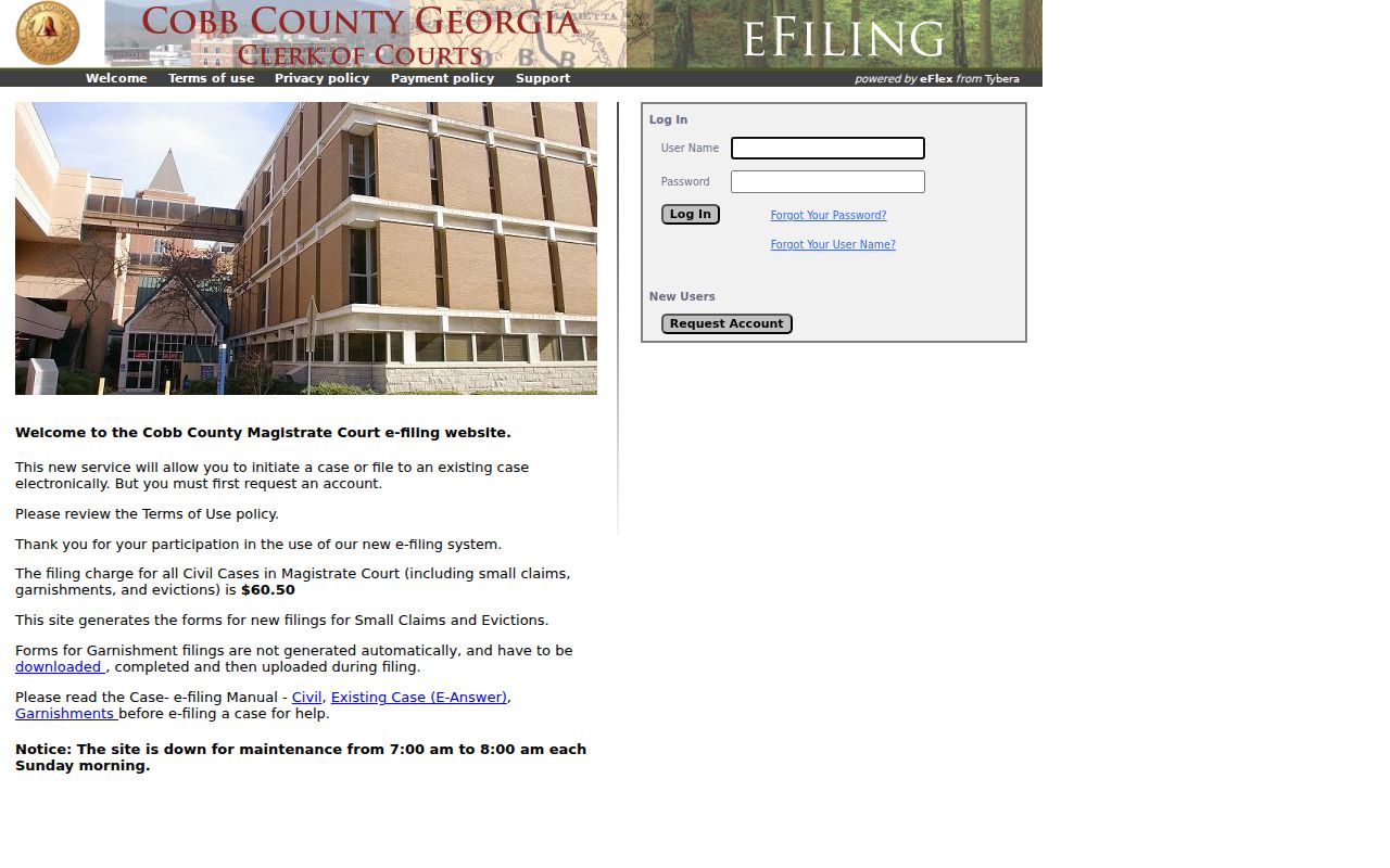 Cobb County case lookup Magistrate eFlex login