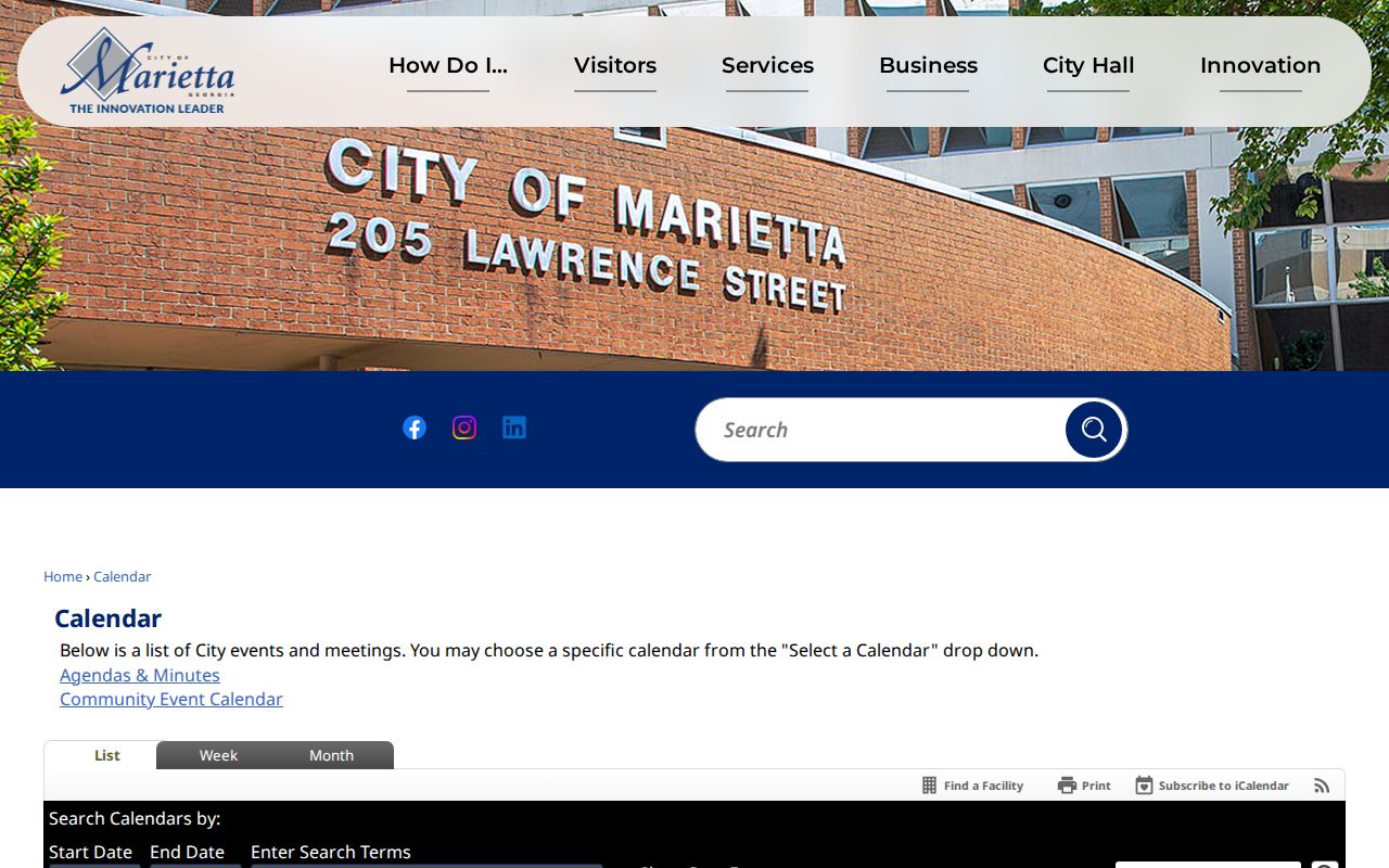 Marietta Cobb County court docket municipal session calendar
